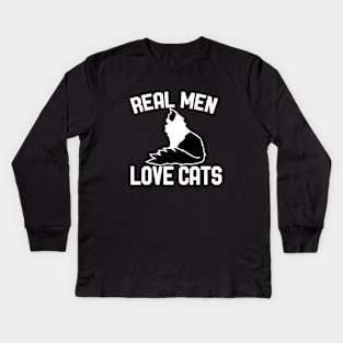 Real Men Love Cats Kids Long Sleeve T-Shirt